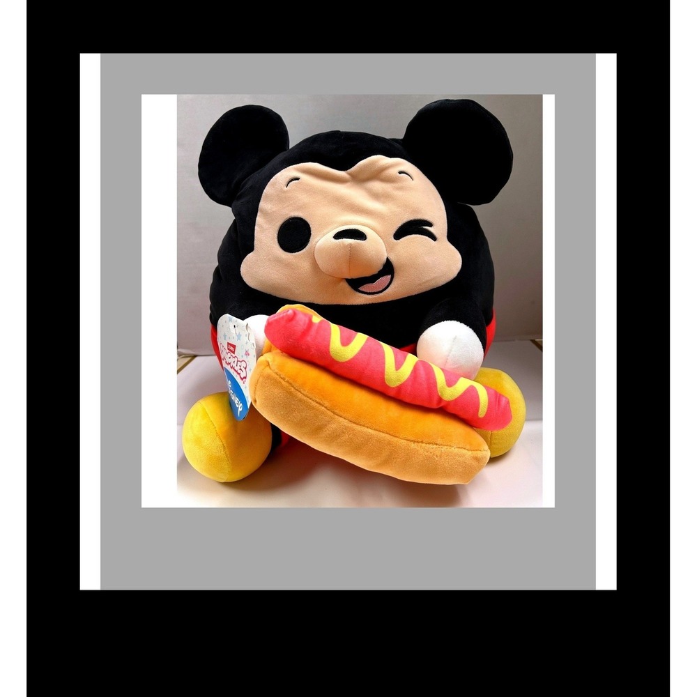Zuru Snackles Disney Mickey Mouse Hot Dog Plush 11 inch Squishy Toy 77704A NEW
